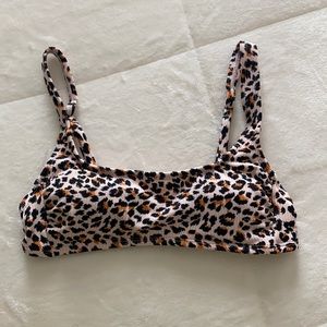 cheetah bikini top